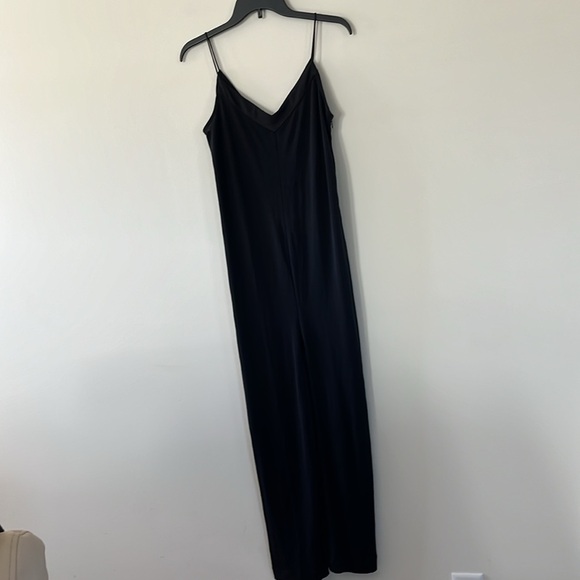 Mango Black Spaghetti Straps Jumpsuit Sz XS/S - Picture 3 of 12